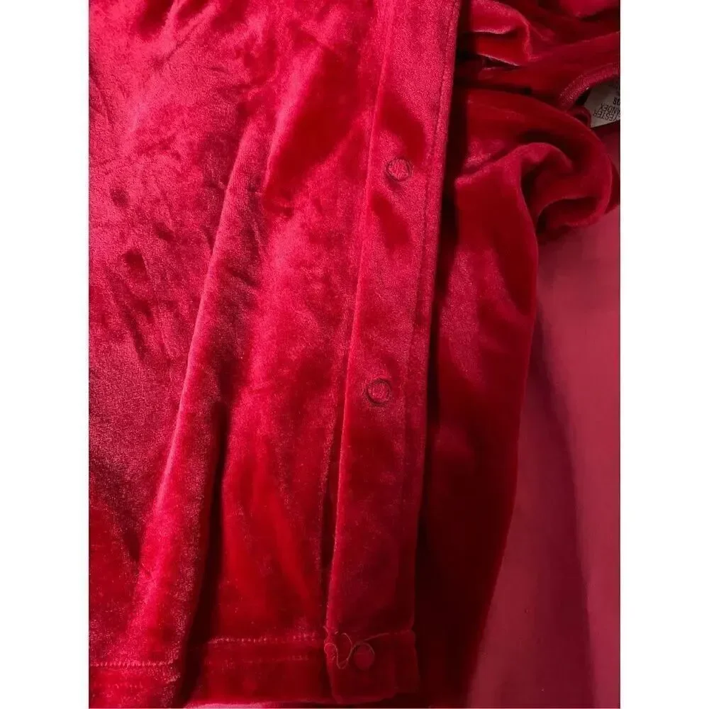 Oshkosh vintage, red velvet, one piece outfit size 24 months